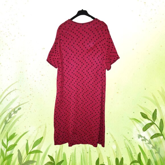 Vintage 60s-70s Polka Dot Meera Brooke Dress, 3X - Picture 2 of 7